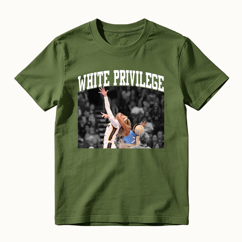 White Privilege Viral Basketball Graphic Shirt Funny Sports Meme Tee