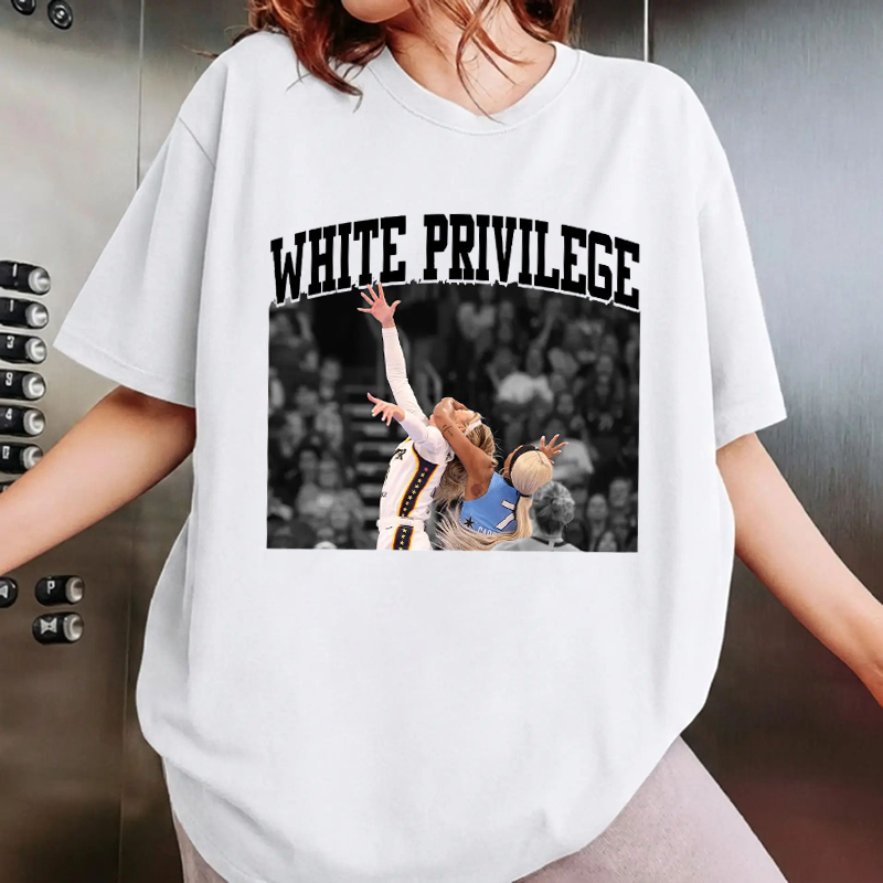White Privilege Viral Basketball Graphic Shirt Funny Sports Meme Tee