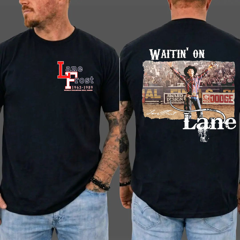 Waitin’ on Lanee Frost Western Rodeo Graphic T-Shirt