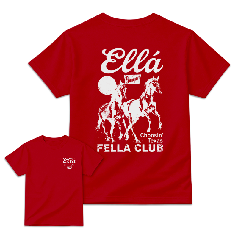 🐎🐎Choosin' Texas FELLA CLUB Western Horse Graphic T-Shirt