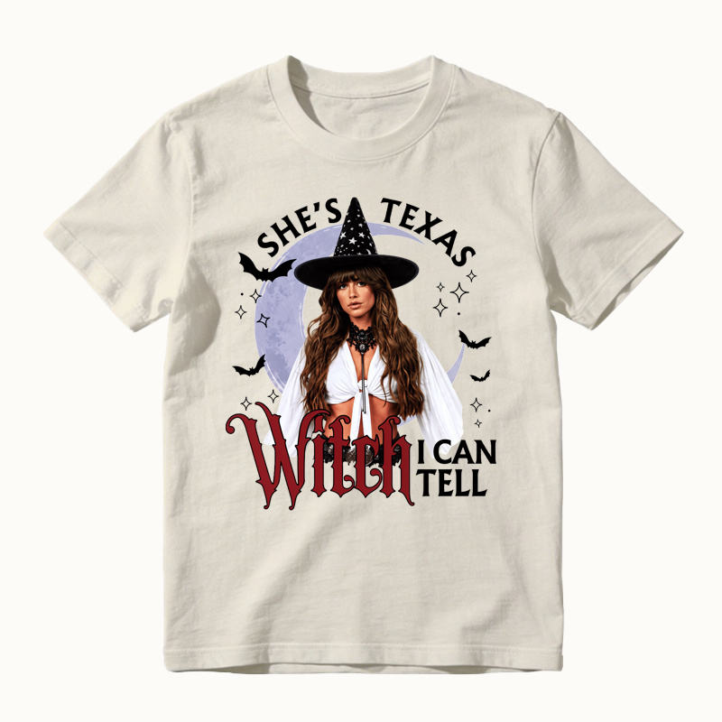 She's From Texas Witch -I can Tell Halloween T-shirt