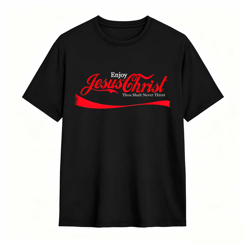 Enjoy Jesus Clever Faith & Pop Culture Mashup T-shirt