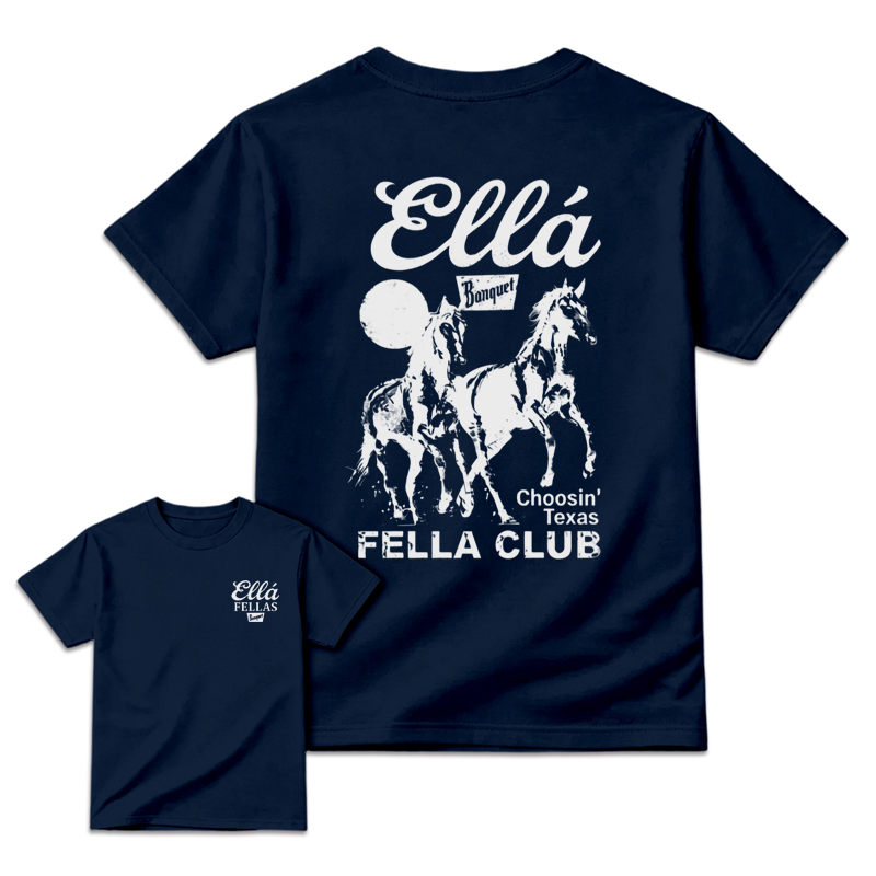 🐎🐎Choosin' Texas FELLA CLUB Western Horse Graphic T-Shirt