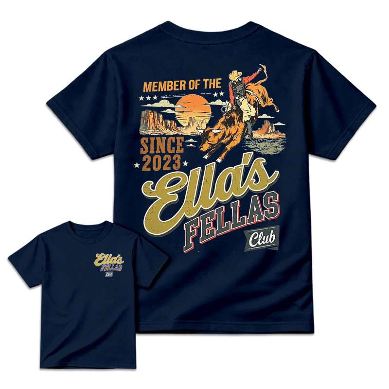 Retro Sunset Western Cowboy Rider Men's T-Shirt