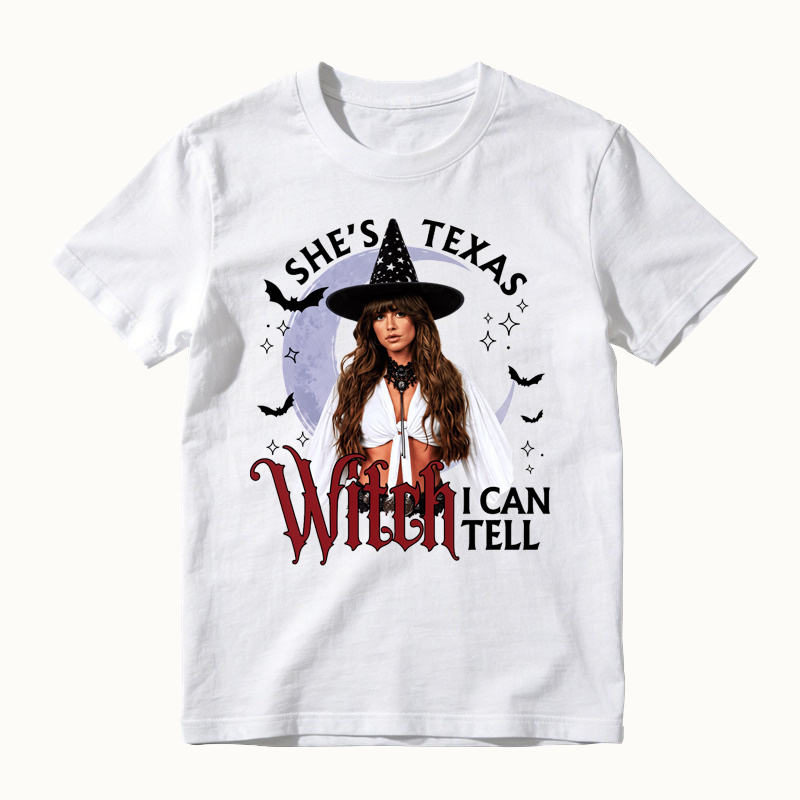 She's From Texas Witch -I can Tell Halloween T-shirt