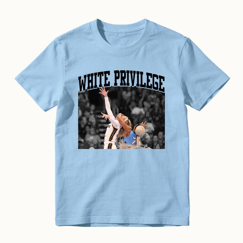 White Privilege Viral Basketball Graphic Shirt Funny Sports Meme Tee