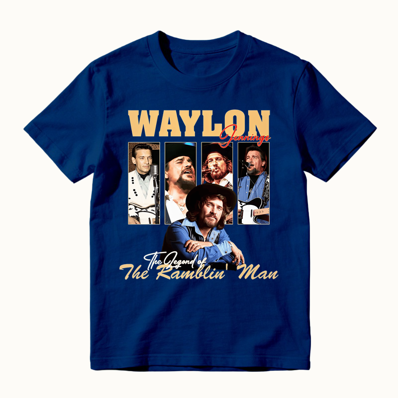 To Honor Waylon Jenning Outlaw Country Tribute T-Shirt