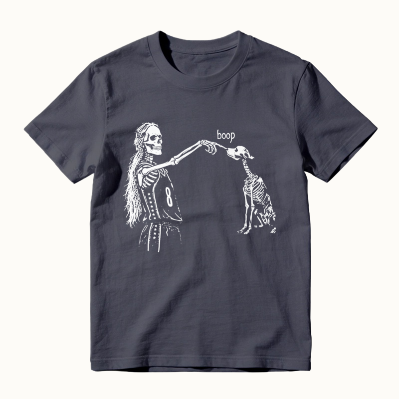 S0phie Point Dog Skeleton Boop Basketball Halloween T-Shirt