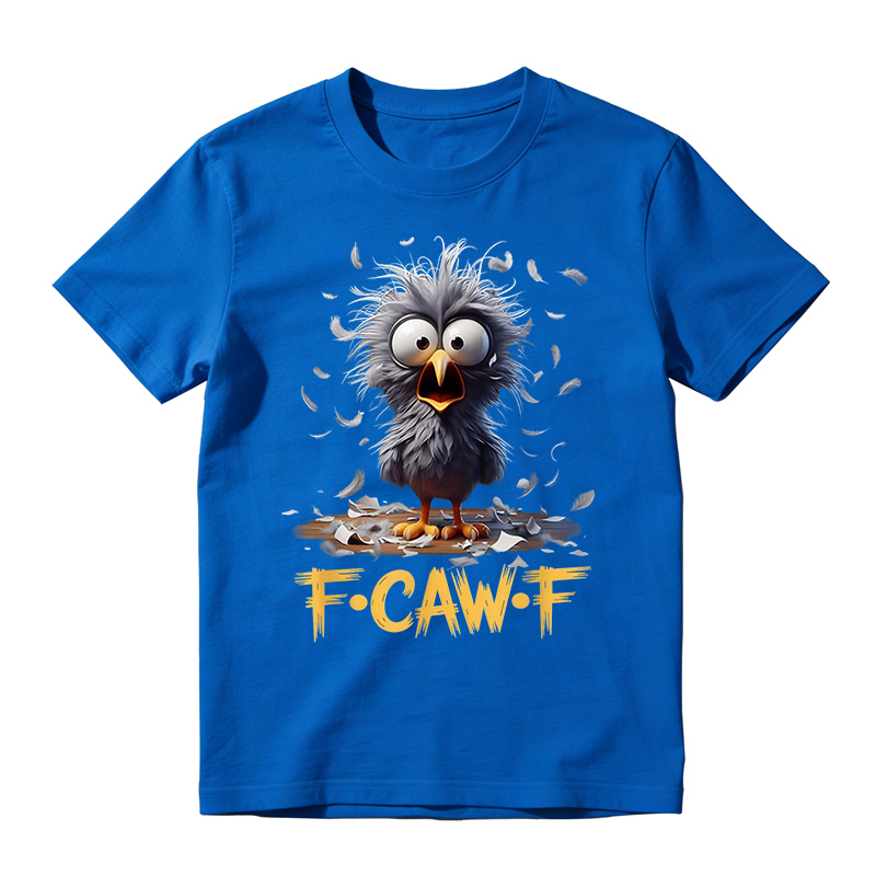 F-CAW-F Cute Cartoon Humor Graphic Tee