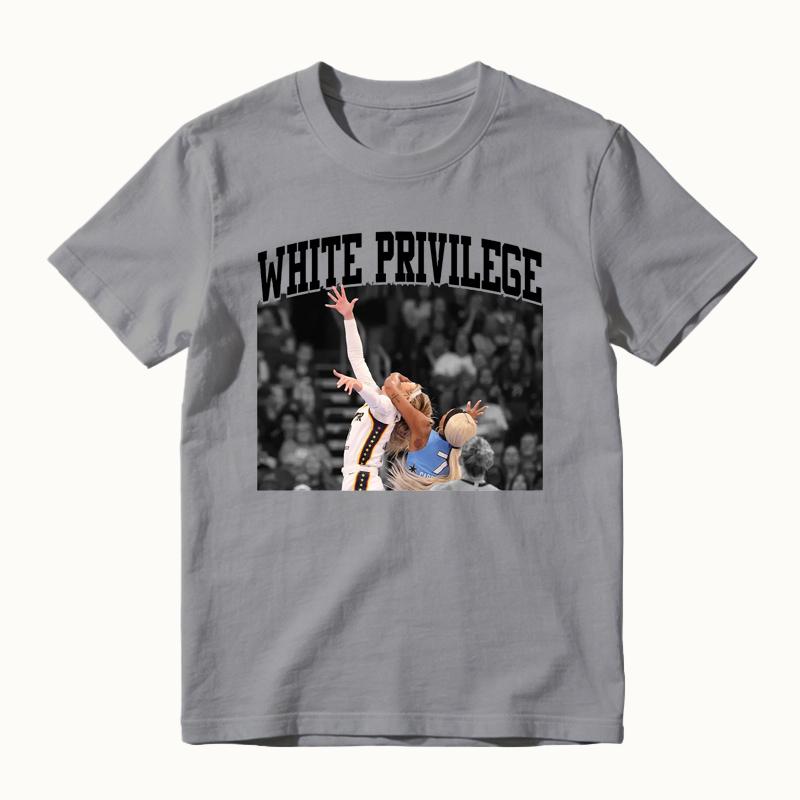 White Privilege Viral Basketball Graphic Shirt Funny Sports Meme Tee