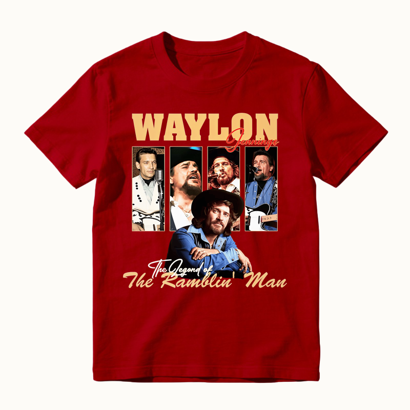 To Honor Waylon Jenning Outlaw Country Tribute T-Shirt