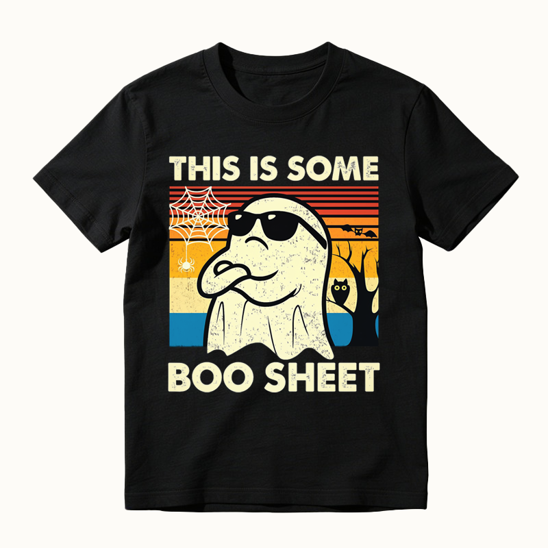 This is Some Boo Sheet Ghost Retro Funny Halloween T-Shirt