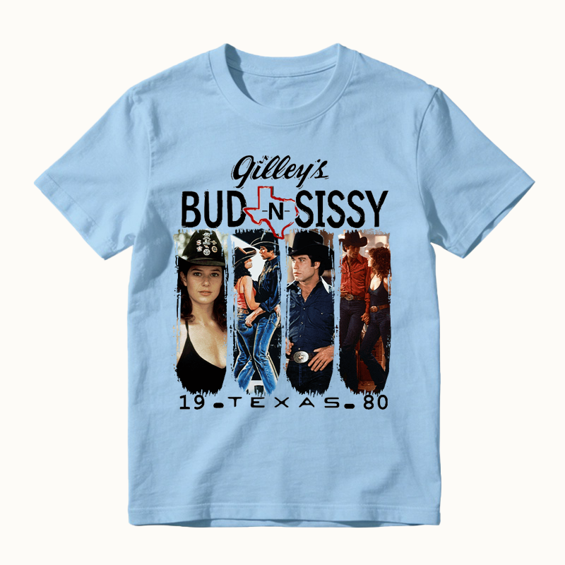 Bud And Sissy Gilleys Texas Urban Cowboy Movie T-Shirt