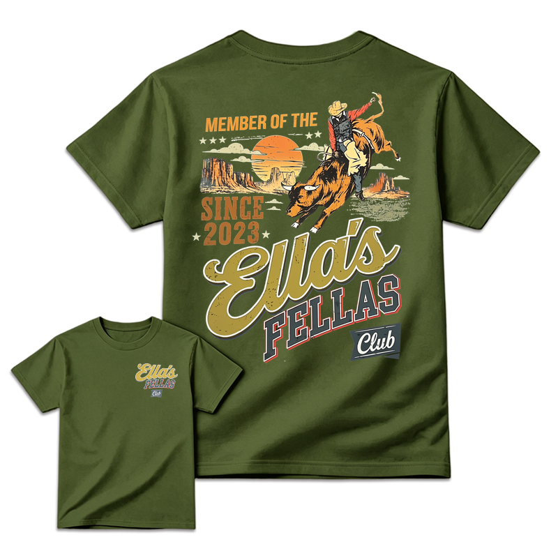 Retro Sunset Western Cowboy Rider Men's T-Shirt