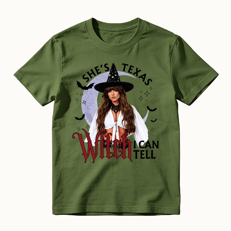 She's From Texas Witch -I can Tell Halloween T-shirt