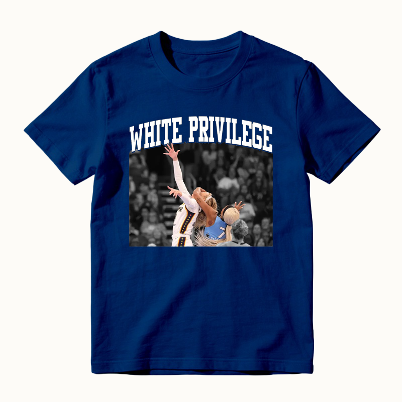 White Privilege Viral Basketball Graphic Shirt Funny Sports Meme Tee