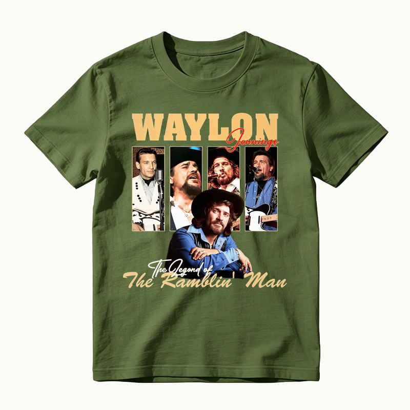 To Honor Waylon Jenning Outlaw Country Tribute T-Shirt