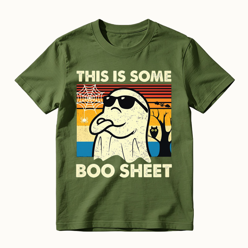This is Some Boo Sheet Ghost Retro Funny Halloween T-Shirt