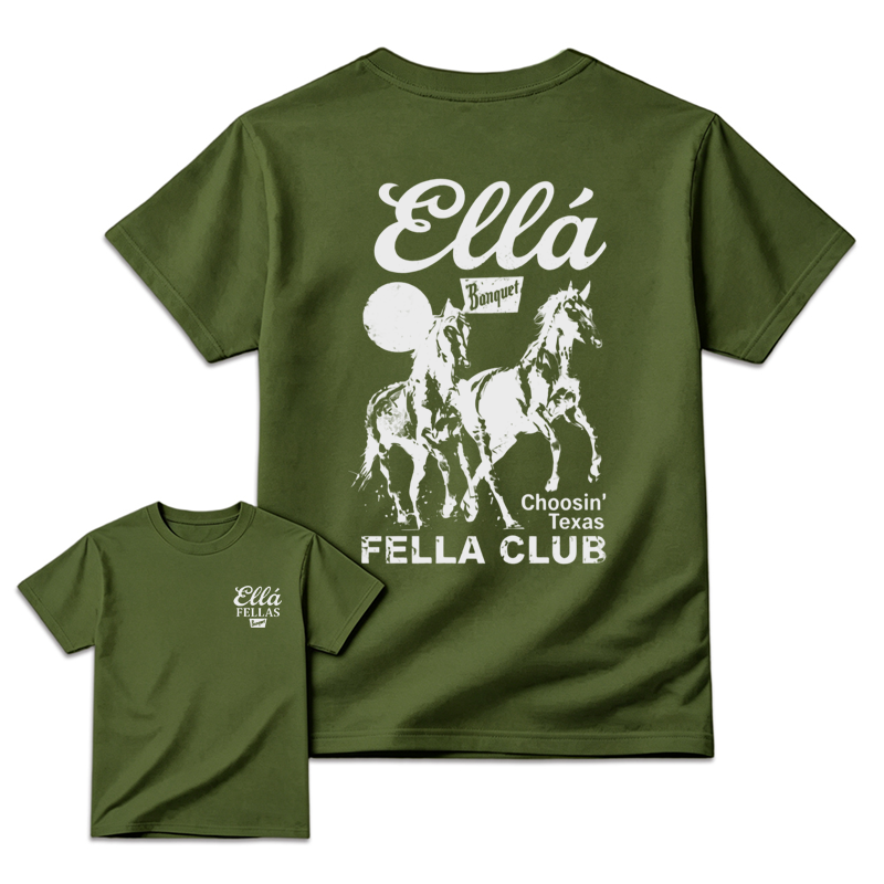 🐎🐎Choosin' Texas FELLA CLUB Western Horse Graphic T-Shirt