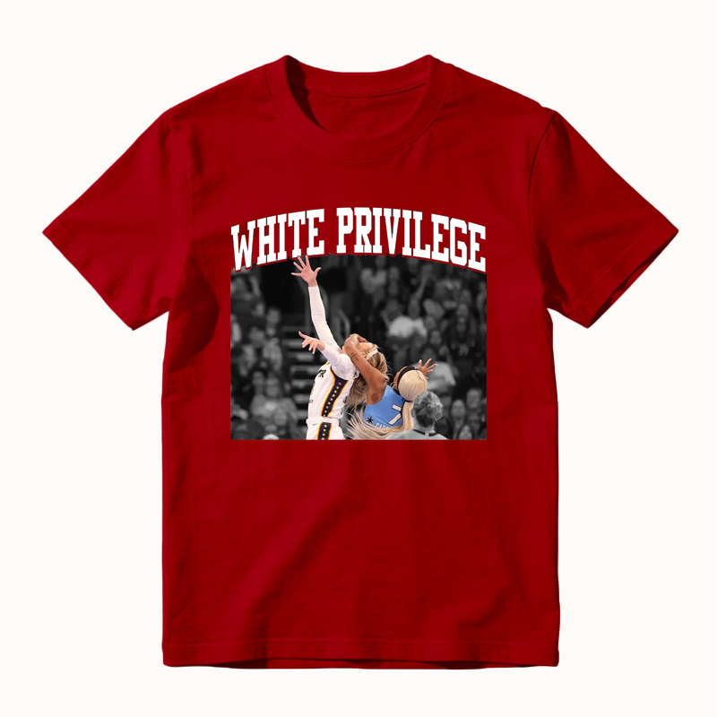 White Privilege Viral Basketball Graphic Shirt Funny Sports Meme Tee