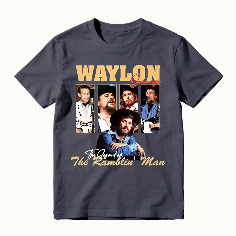 To Honor Waylon Jenning Outlaw Country Tribute T-Shirt