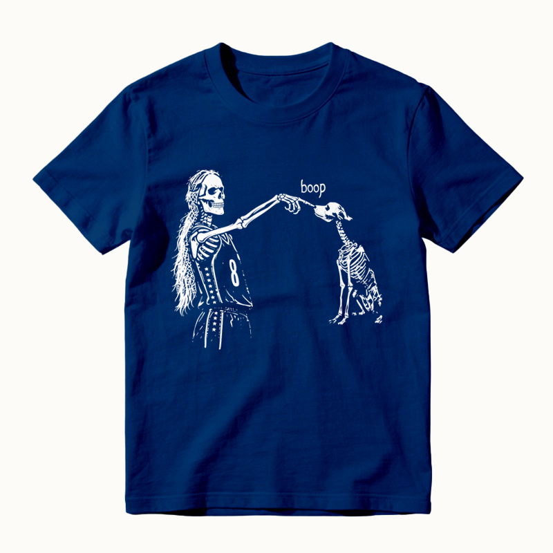 S0phie Point Dog Skeleton Boop Basketball Halloween T-Shirt