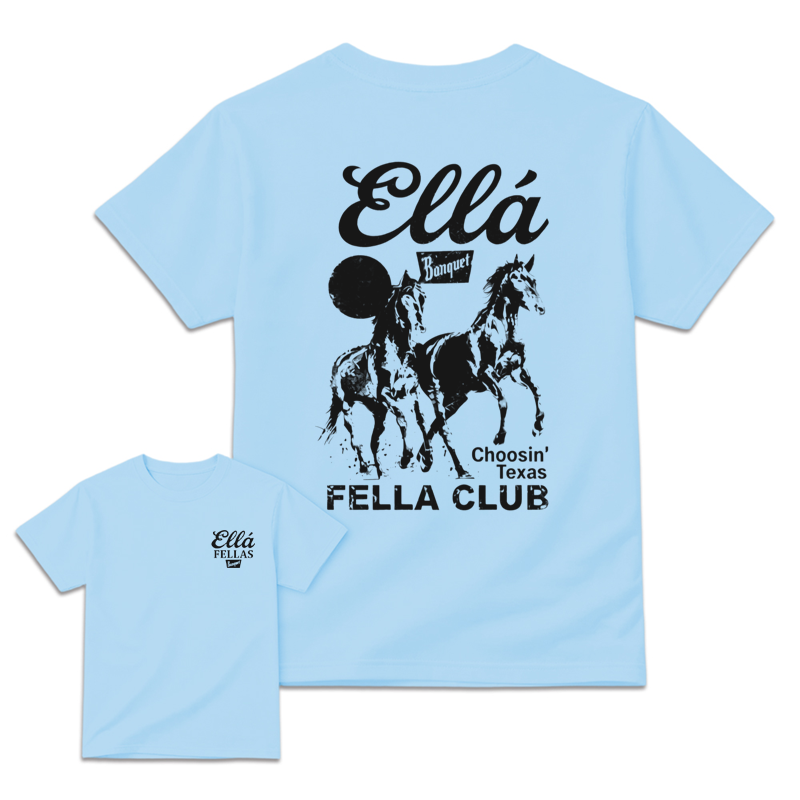 🐎🐎Choosin' Texas FELLA CLUB Western Horse Graphic T-Shirt