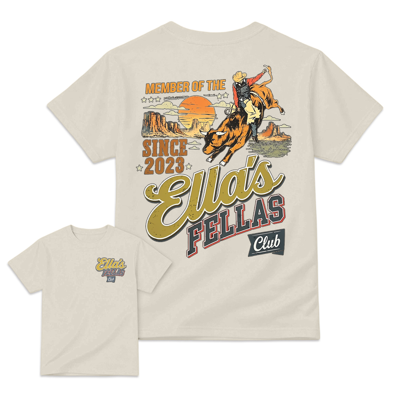Retro Sunset Western Cowboy Rider Men's T-Shirt