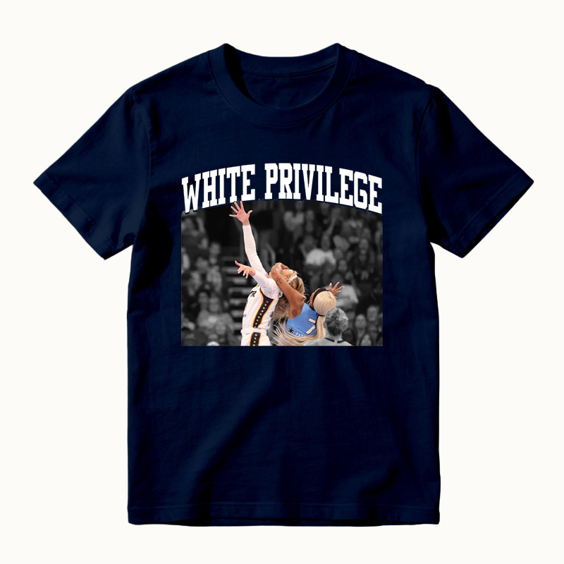 White Privilege Viral Basketball Graphic Shirt Funny Sports Meme Tee