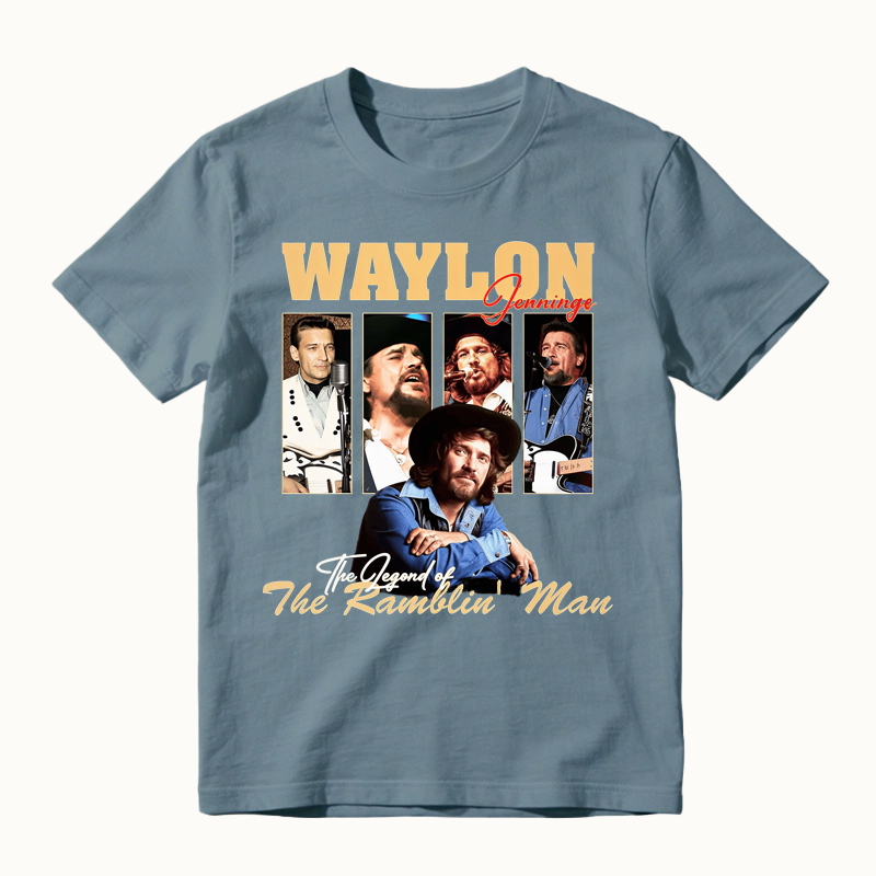 To Honor Waylon Jenning Outlaw Country Tribute T-Shirt