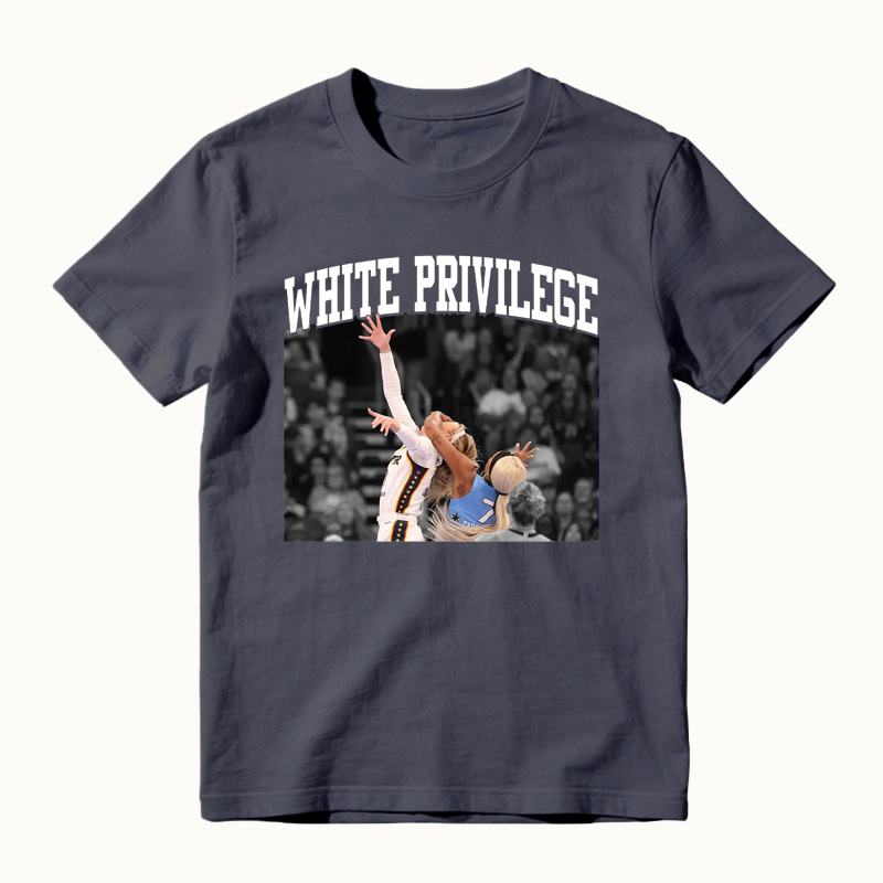 White Privilege Viral Basketball Graphic Shirt Funny Sports Meme Tee