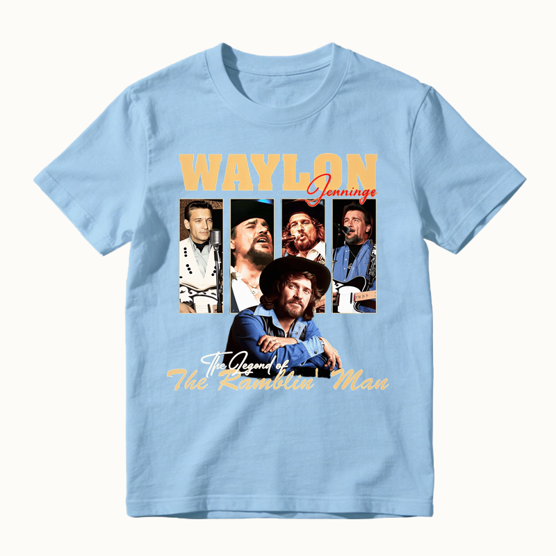 To Honor Waylon Jenning Outlaw Country Tribute T-Shirt