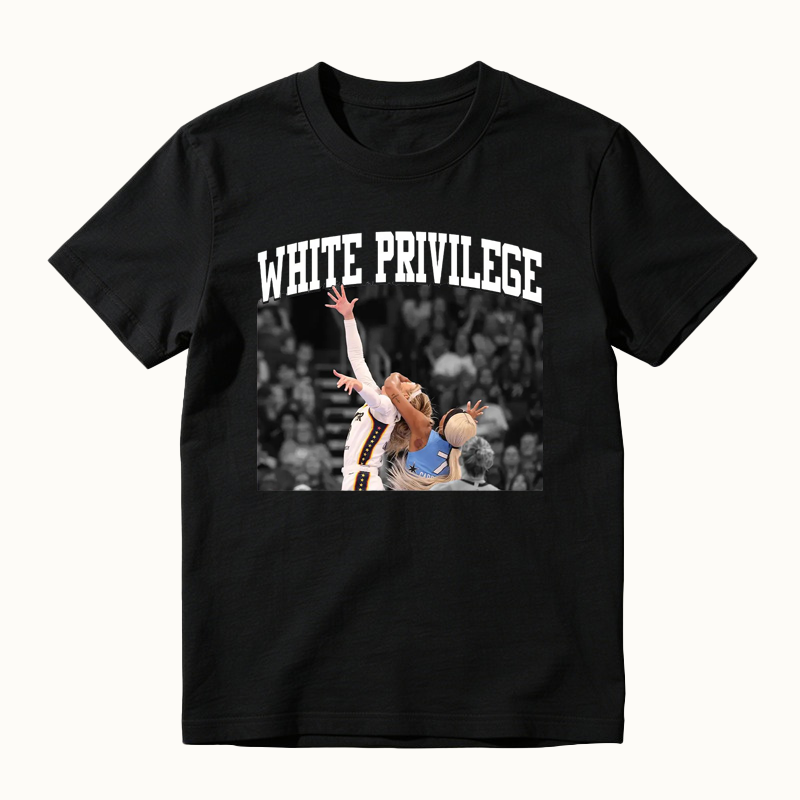 White Privilege Viral Basketball Graphic Shirt Funny Sports Meme Tee