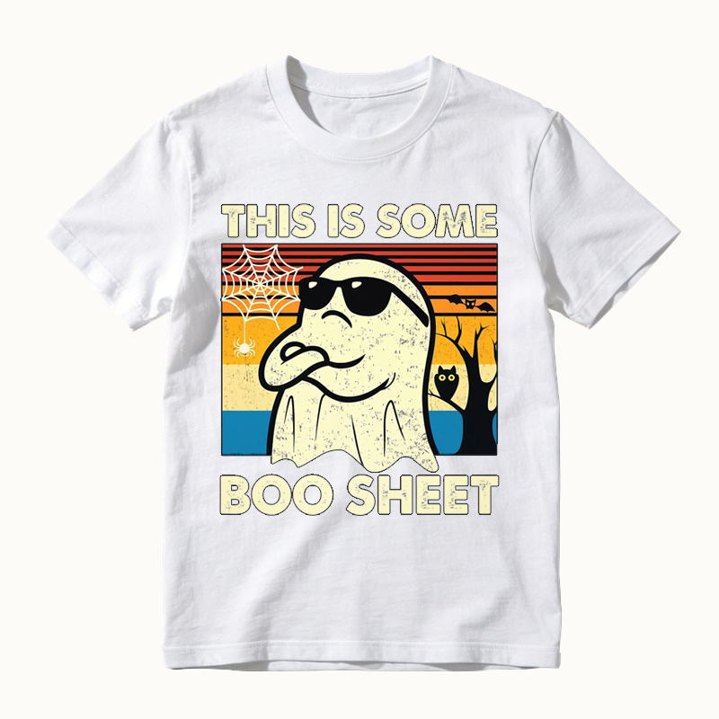 This is Some Boo Sheet Ghost Retro Funny Halloween T-Shirt