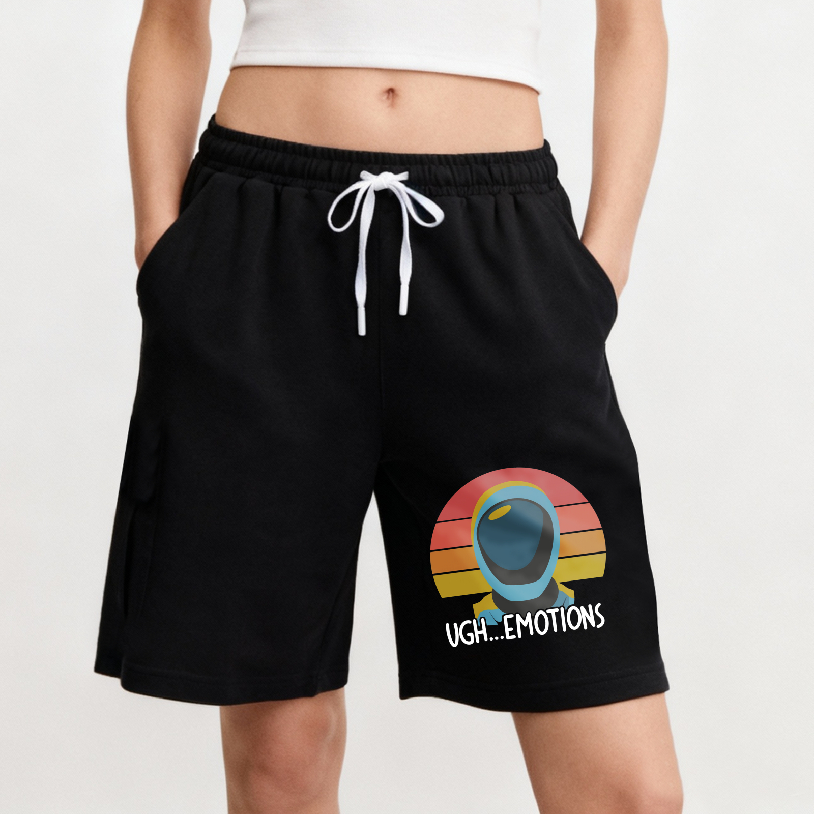 Wardrobecart Emotions Rainbow Astronaut Shorts