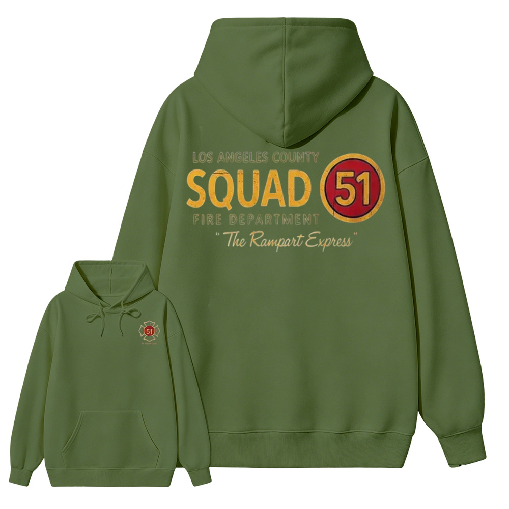 Los Angeles County Squad 51 Fire Department Hoodie