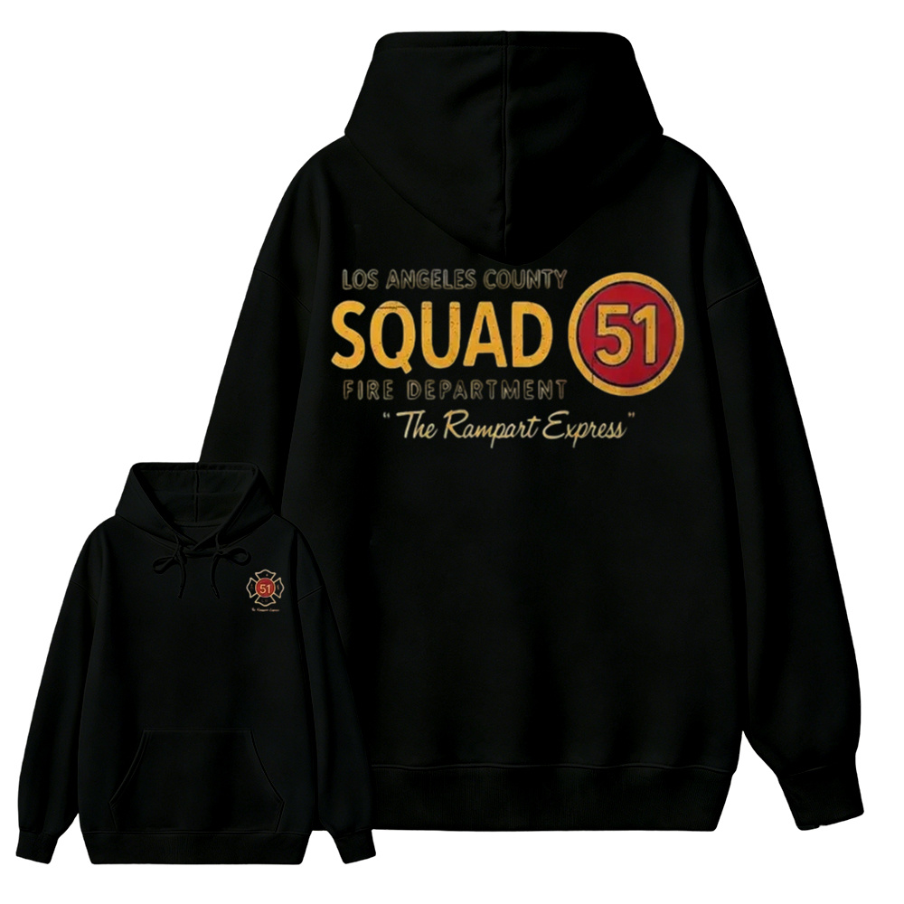 Los Angeles County Squad 51 Fire Department Hoodie