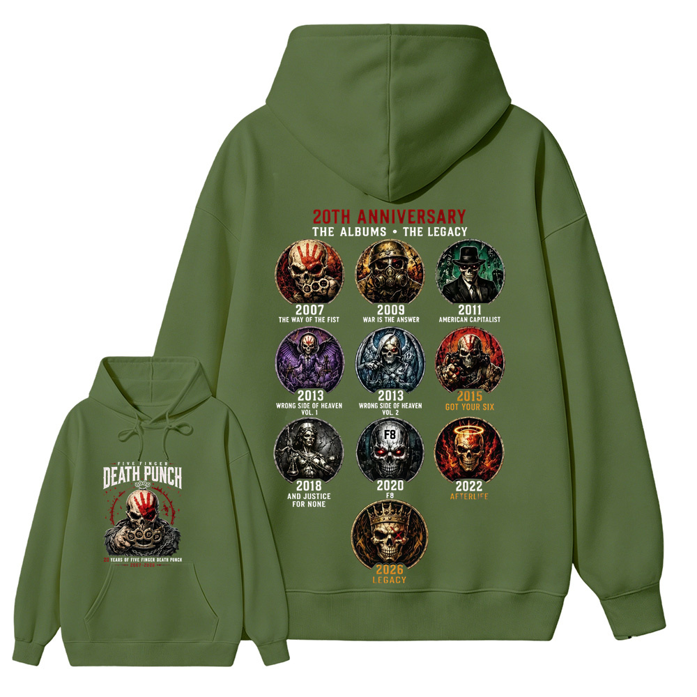 Five Finger Death Punch Rock Band Heavy Metal Music Hoodie