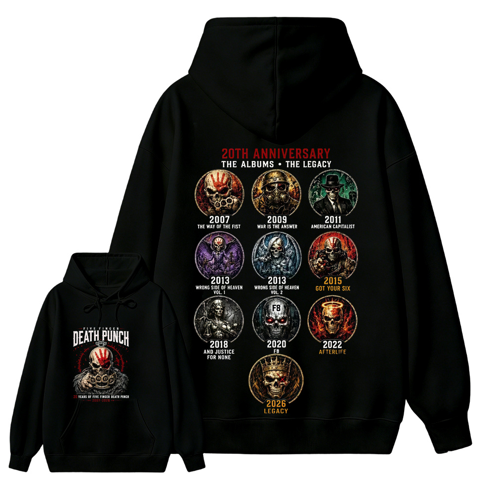 Five Finger Death Punch Rock Band Heavy Metal Music Hoodie