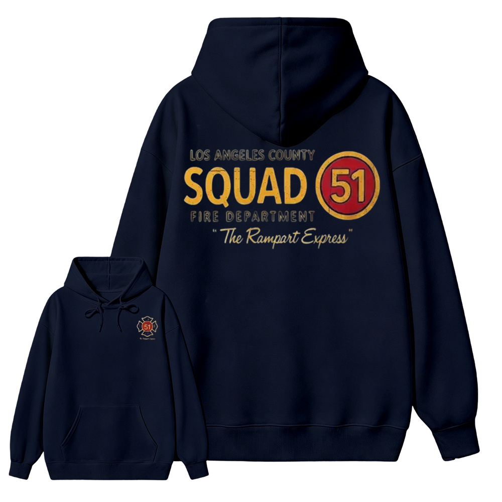 Los Angeles County Squad 51 Fire Department Hoodie