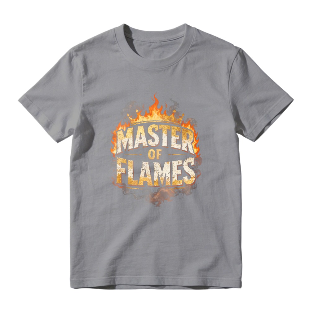 Master Of Flames Fire Text Graphic Unisex Classic T-shirt
