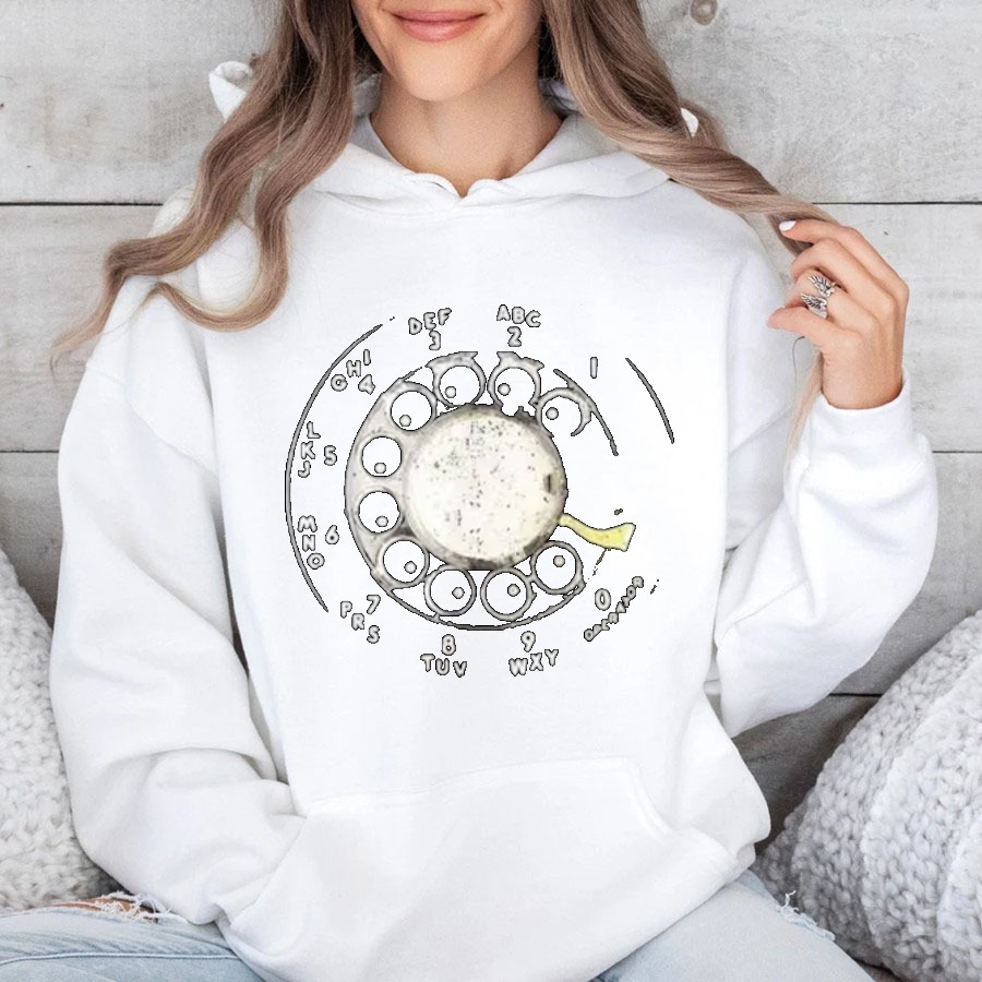Retro Telephone Dial Design T-shirt