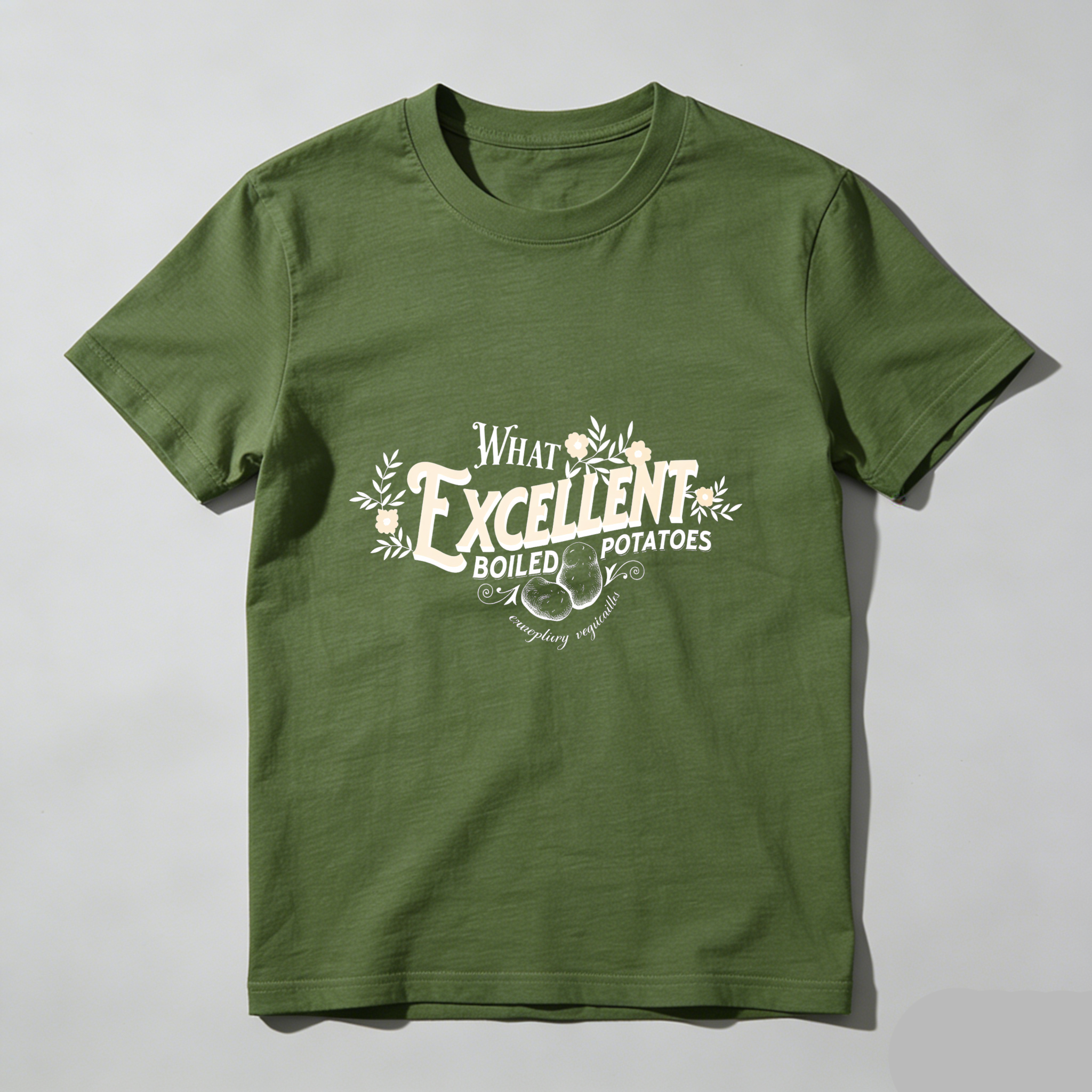 Wardrobecart What Excellent Boiled Potatoes Tshirt
