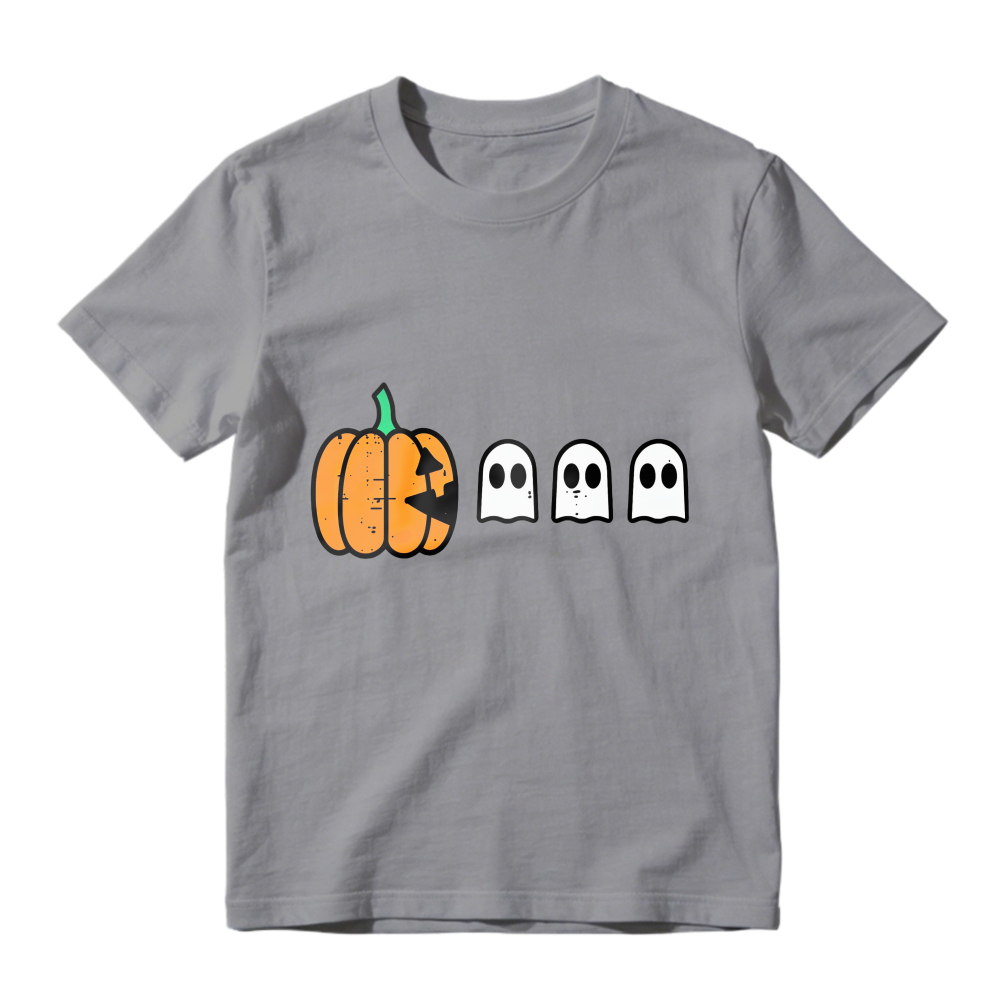 Halloween Pumpkin And Ghosts Unisex Classic T-shirt
