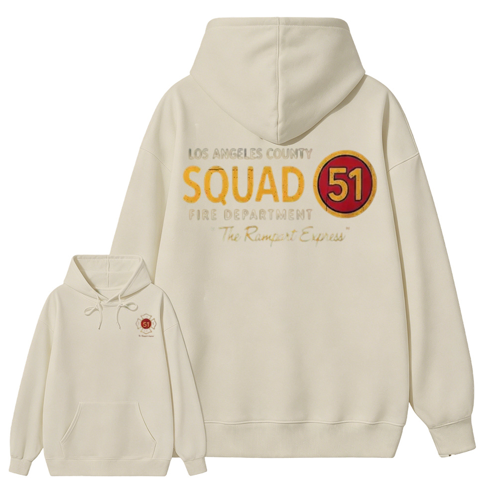 Los Angeles County Squad 51 Fire Department Hoodie