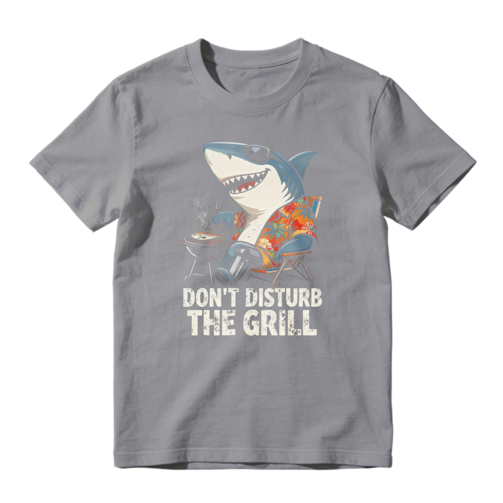 Funny Shark Wearing Sunglasses Grilling BBQ Don't Disturb The Grill Unisex Classic T-shirt