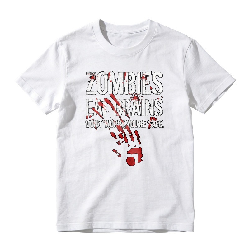 Zombies Eat Brains Dont Worry Youre Safe Funny Horror Graphic T-shirt