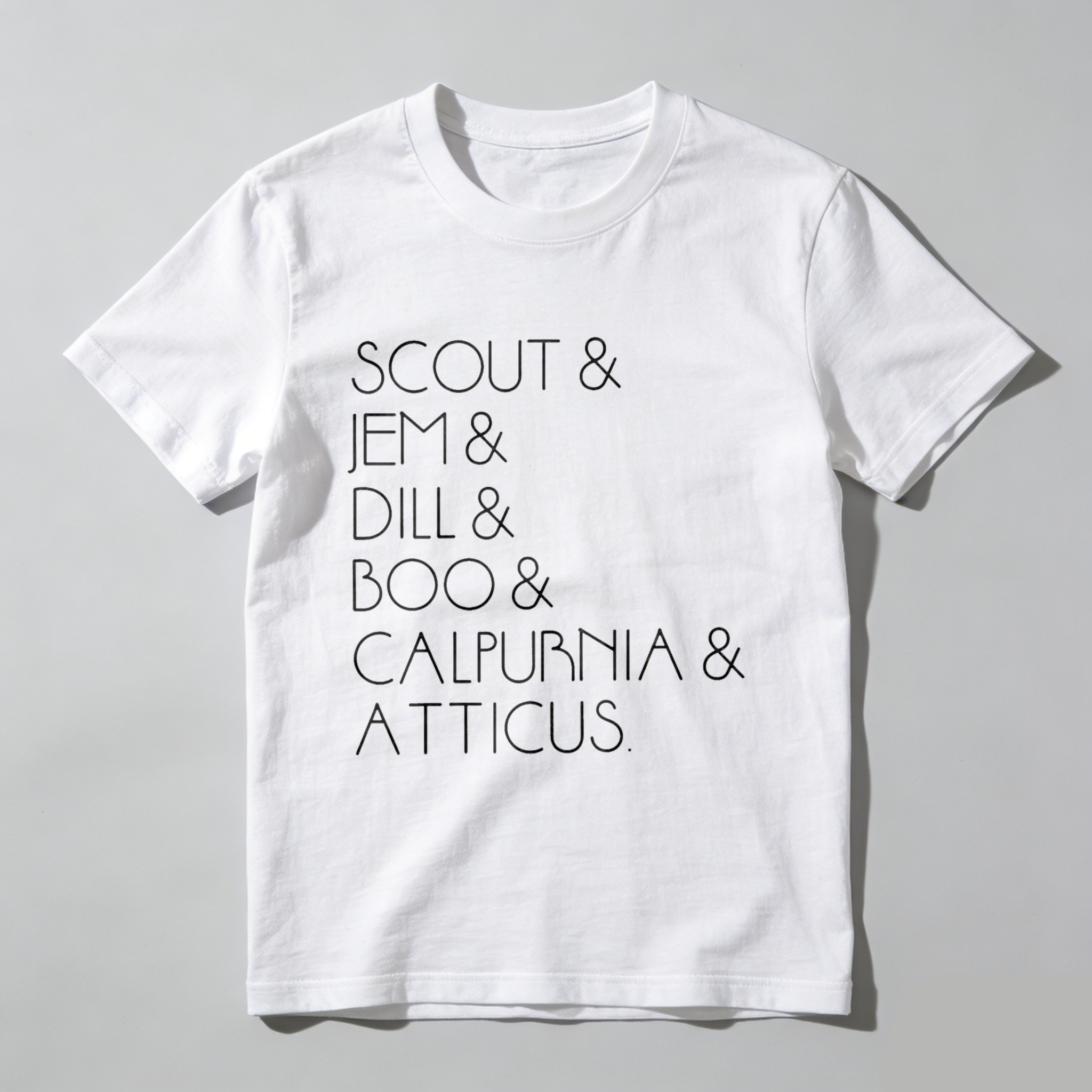 Wardrobecart Scout Jem Dill Boo Calpurnia Atticus Tshirt