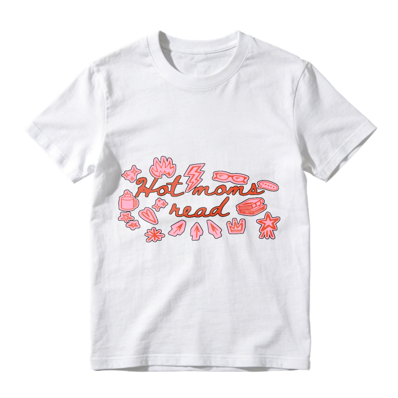Wardrobecart Hot Moms Read With Book And Accessories Unisex Classic T-shirt