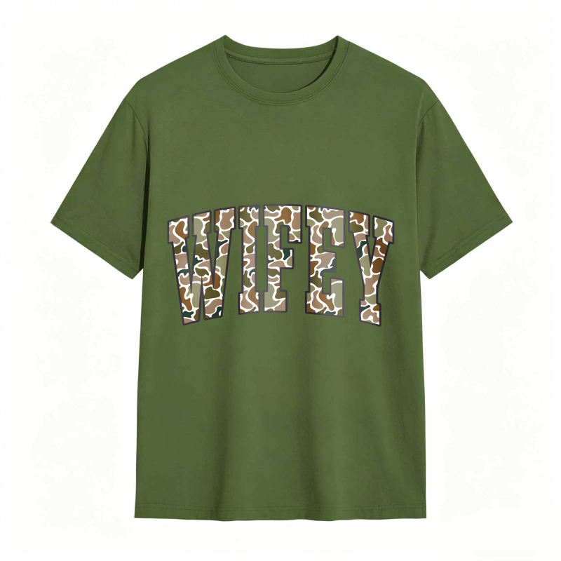 Comfort Colors Camouflage Wifey Shirt